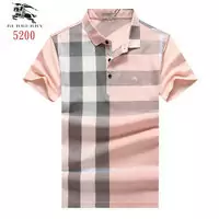 nouveaux t shirts burberry multicolors hombreches courtes unisex pink